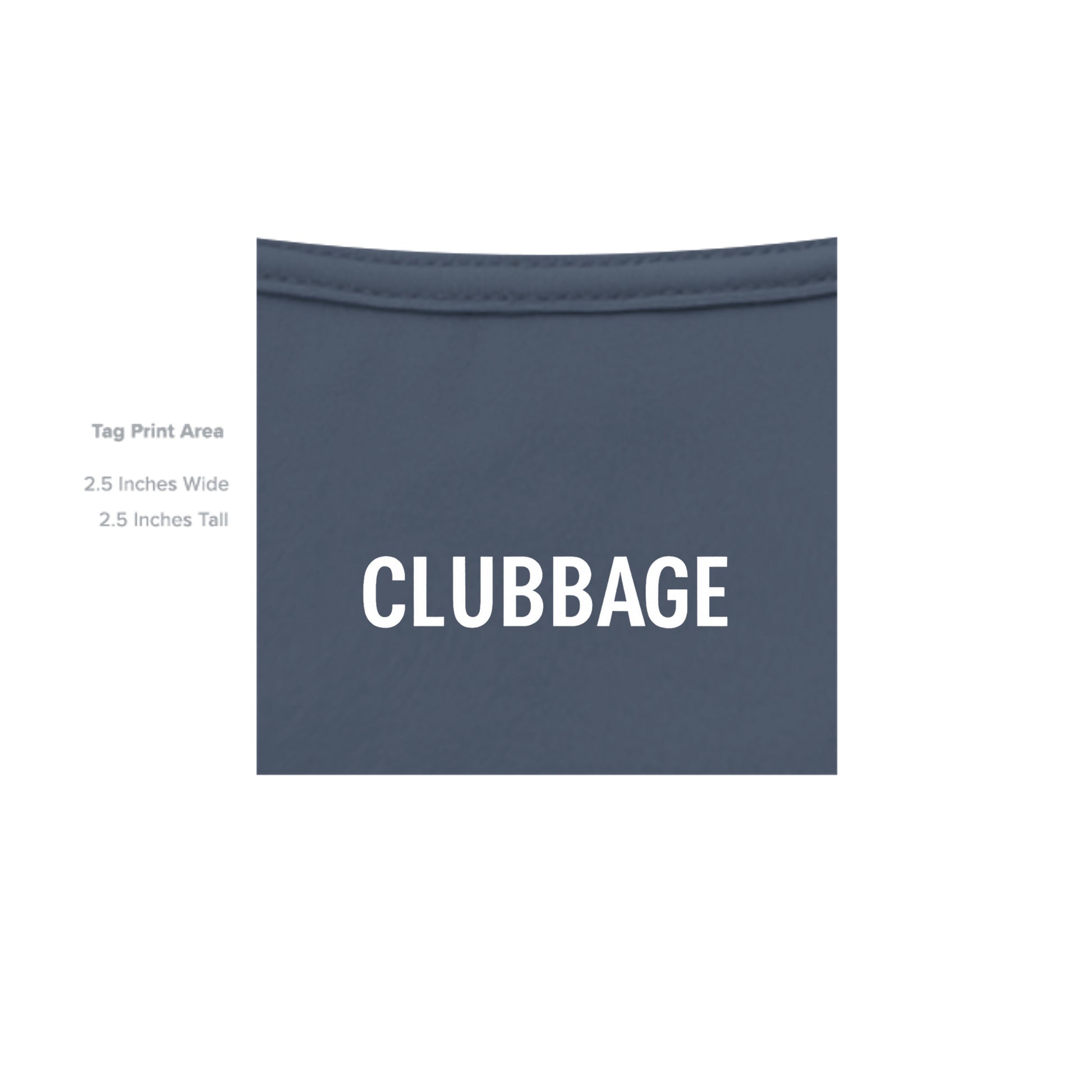 tag print area for Hide Your Girlfriend Mature Golf Humor Shirt – Soft Tri-Blend Tee from Clubbage