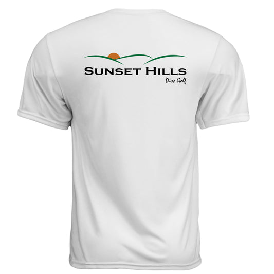 Sunset Hills Disc Golf Custom Golf Shirt – Moisture-Wicking Tee back design from Clubbage