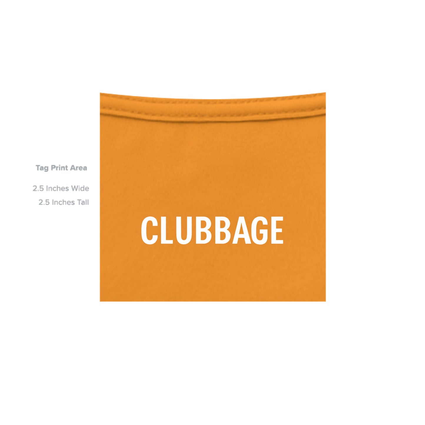 tag print area for Sunset Hills Disc Golf Custom Golf Shirt – Moisture-Wicking Tee from Clubbage
