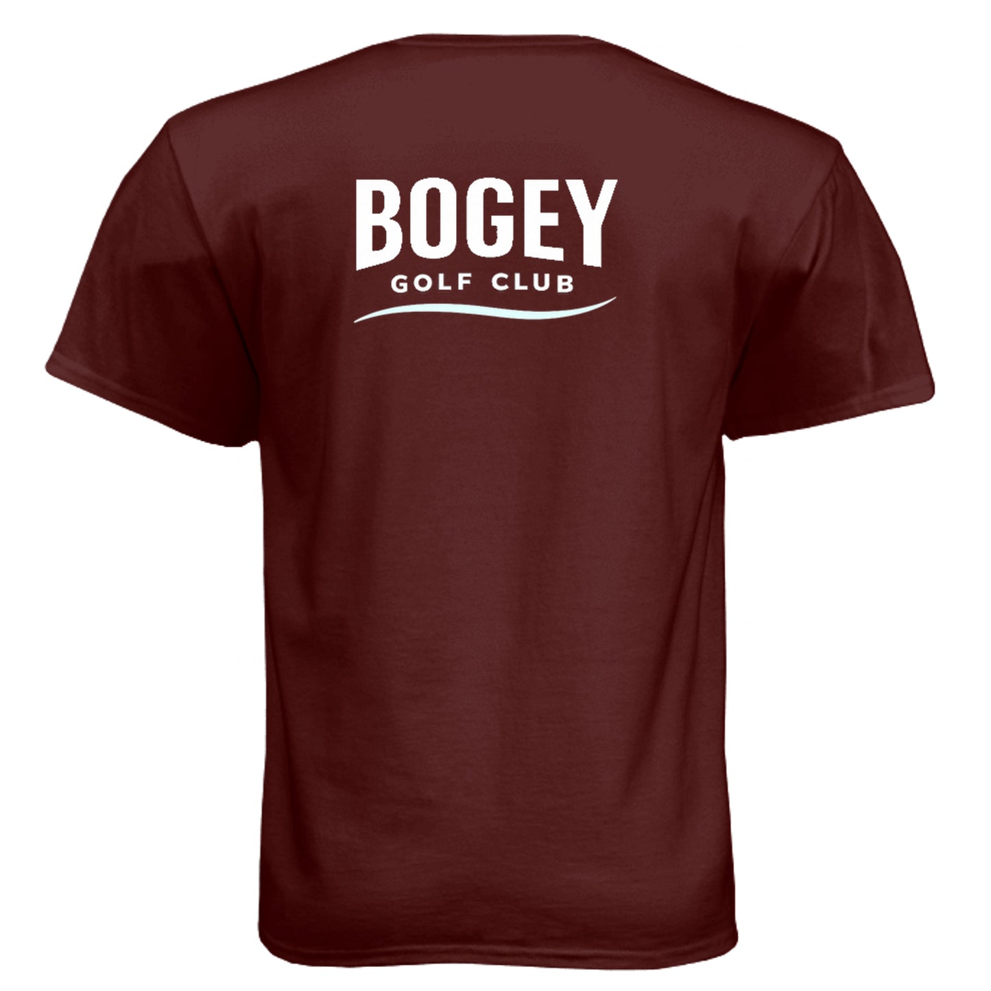 Bogey Club Funny Golf Shirt – Soft Tri-Blend Tee back design from Clubbage