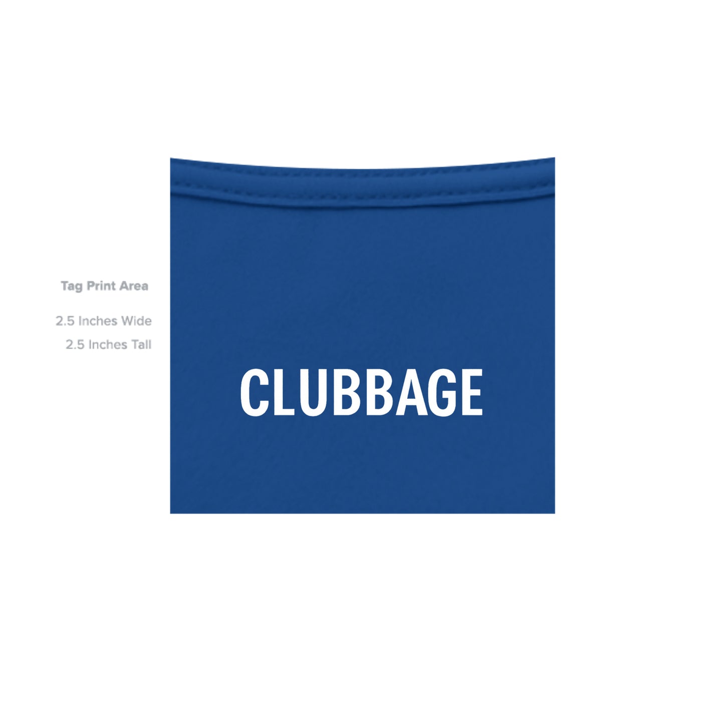 tag print area for Right Club Wrong Guy Funny Golf Shirt – Moisture-Wicking Tee from Clubbage