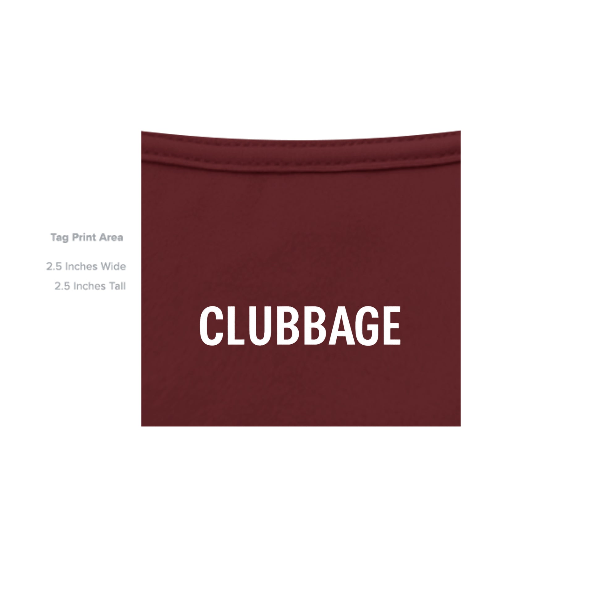 tag print area for Right Club Wrong Guy Funny Golf Shirt – Moisture-Wicking Tee from Clubbage