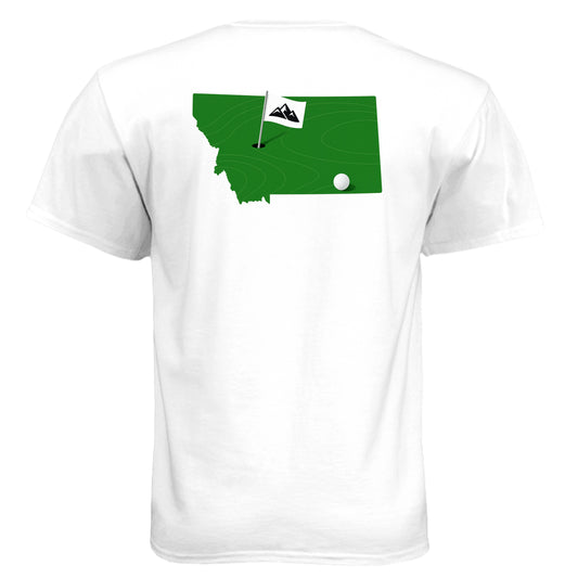 Your State Pride – Montana Golf Shirt – Soft Tri-Blend Tee back design, Montana state pride golf shirt from Clubbage