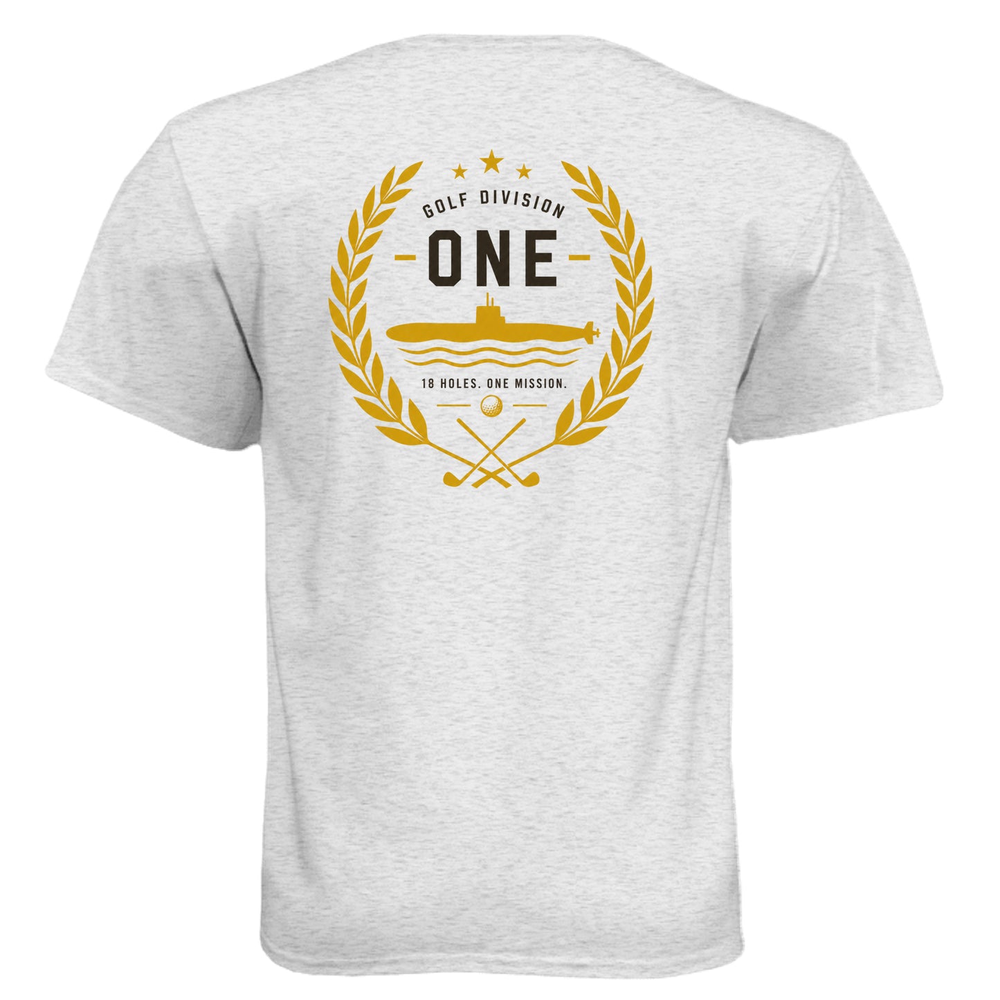 Navy One Mission Patriotic Golf Shirt – Soft Tri-Blend Tee - Clubbage - Navy One Mission Patriotic Golf Shirt – Soft Tri