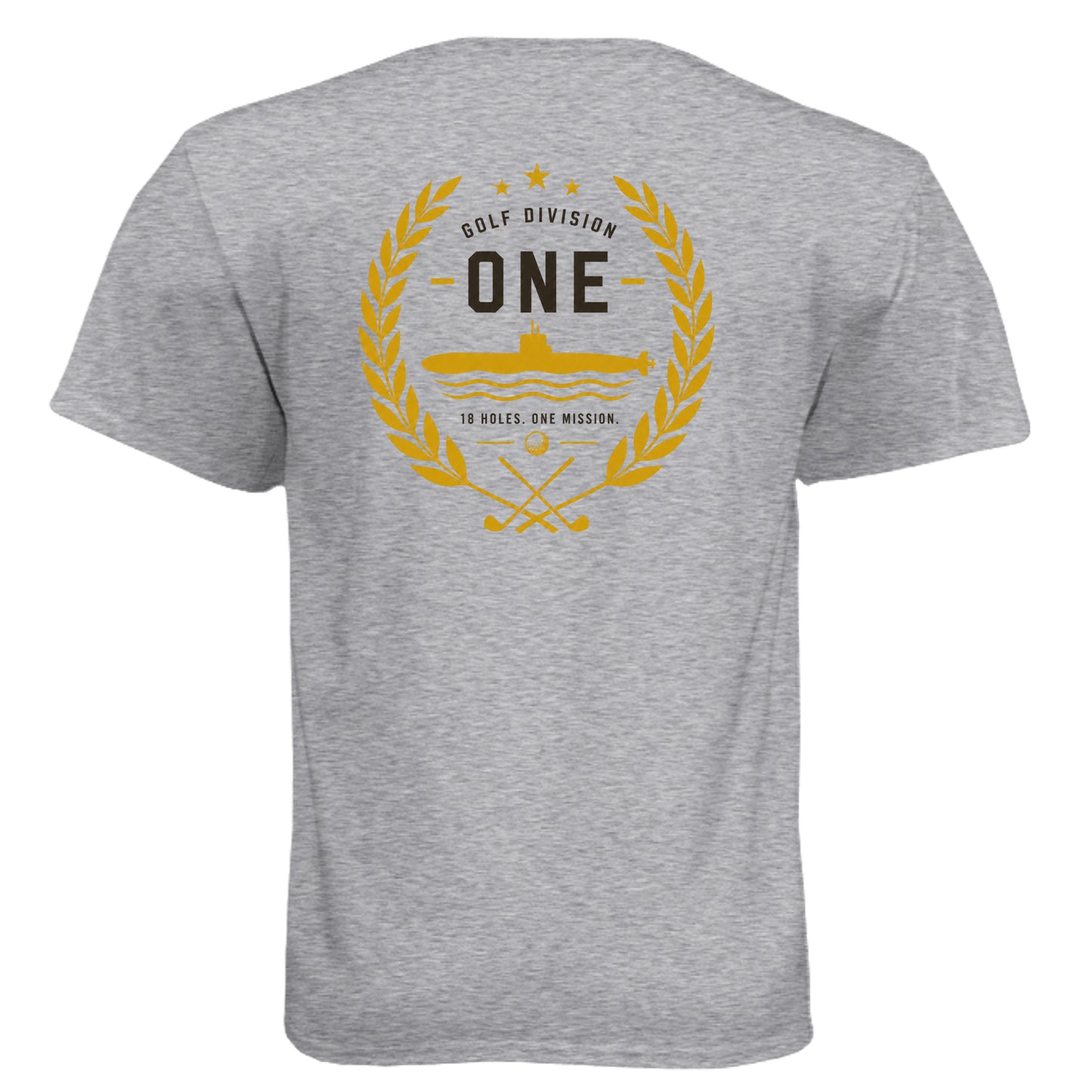 Navy One Mission Patriotic Golf Shirt – Soft Tri-Blend Tee - Clubbage - Navy One Mission Patriotic Golf Shirt – Soft Tri