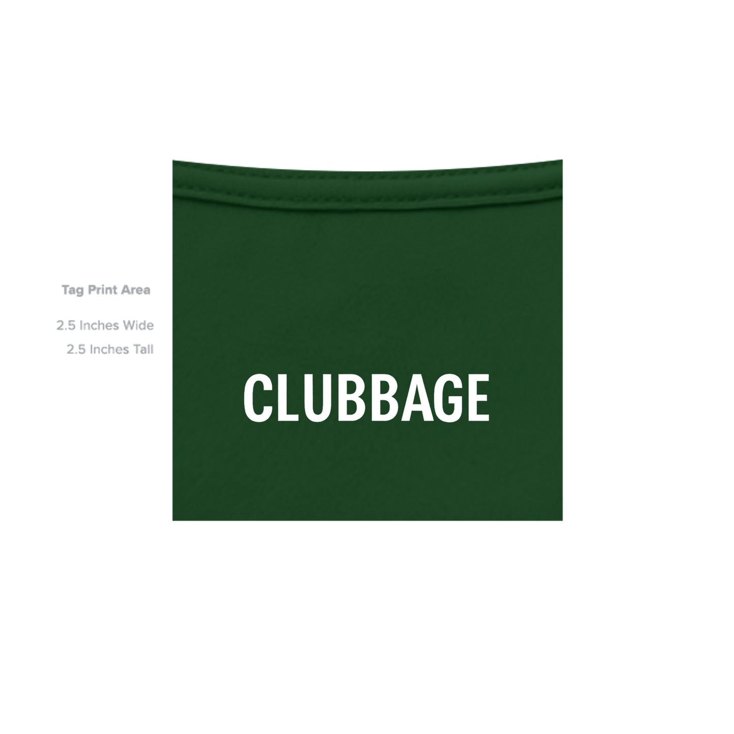 tag print area for Army Advance the Ball Patriotic Golf Shirt – Moisture-Wicking Tee from Clubbage