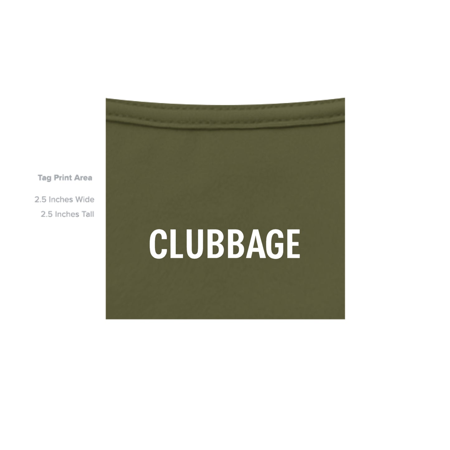 tag print area for Army Advance the Ball Patriotic Golf Shirt – Moisture-Wicking Tee from Clubbage
