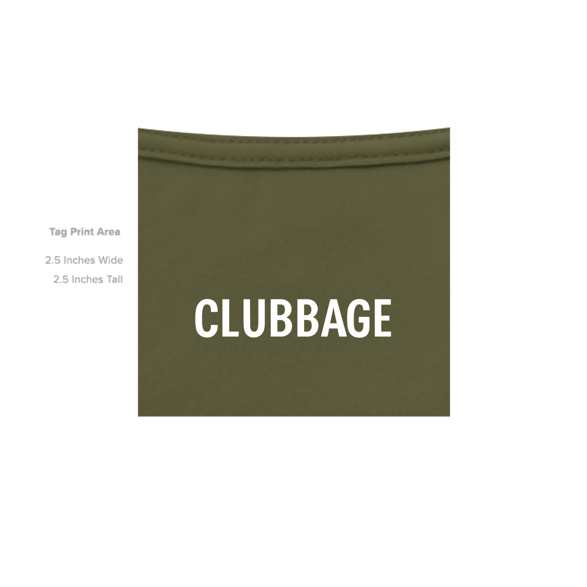 tag print area for Army Advance the Ball Patriotic Golf Shirt – Moisture-Wicking Tee from Clubbage