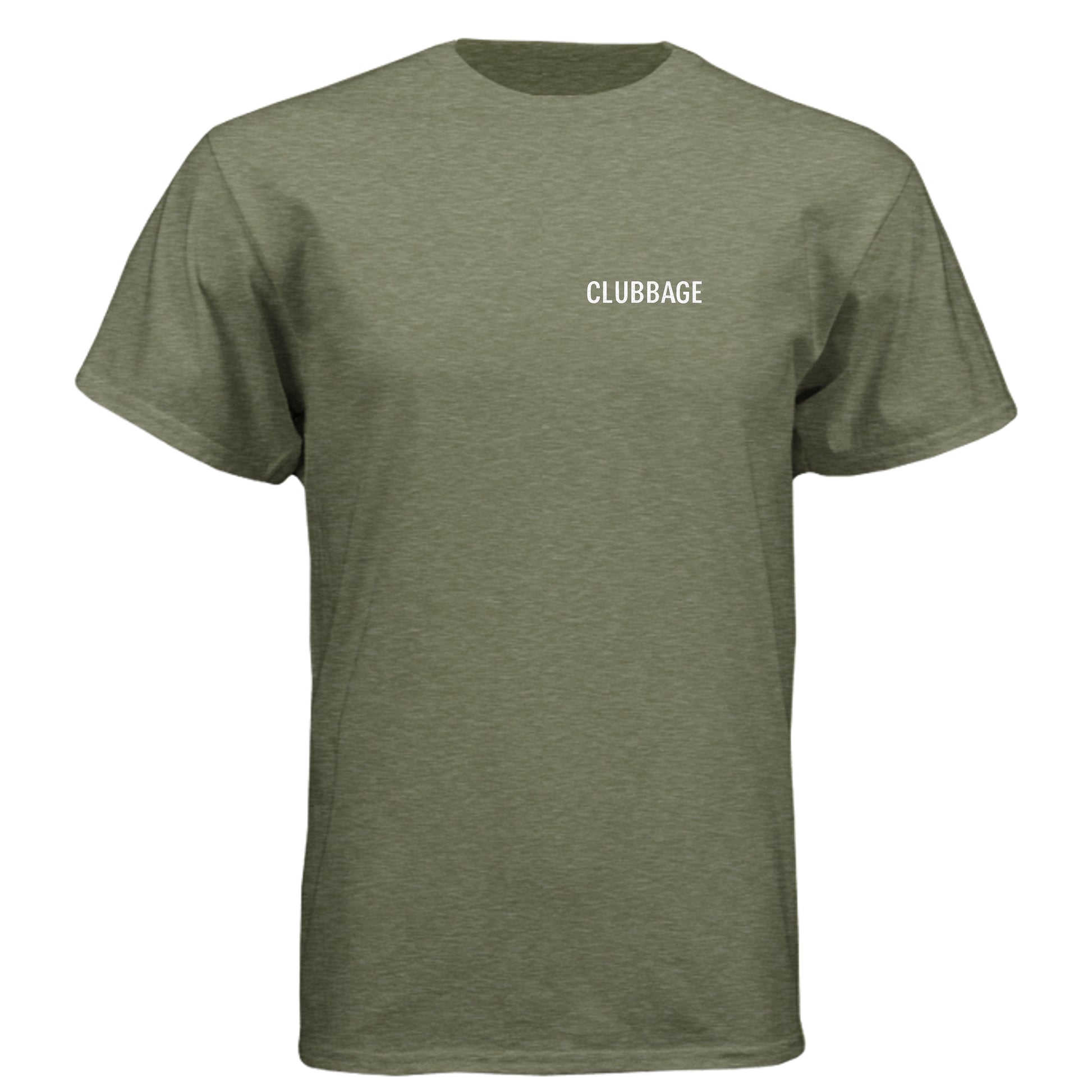 Army Advance the Ball Patriotic Golf Shirt – Soft Tri-Blend Tee front logo view from Clubbage