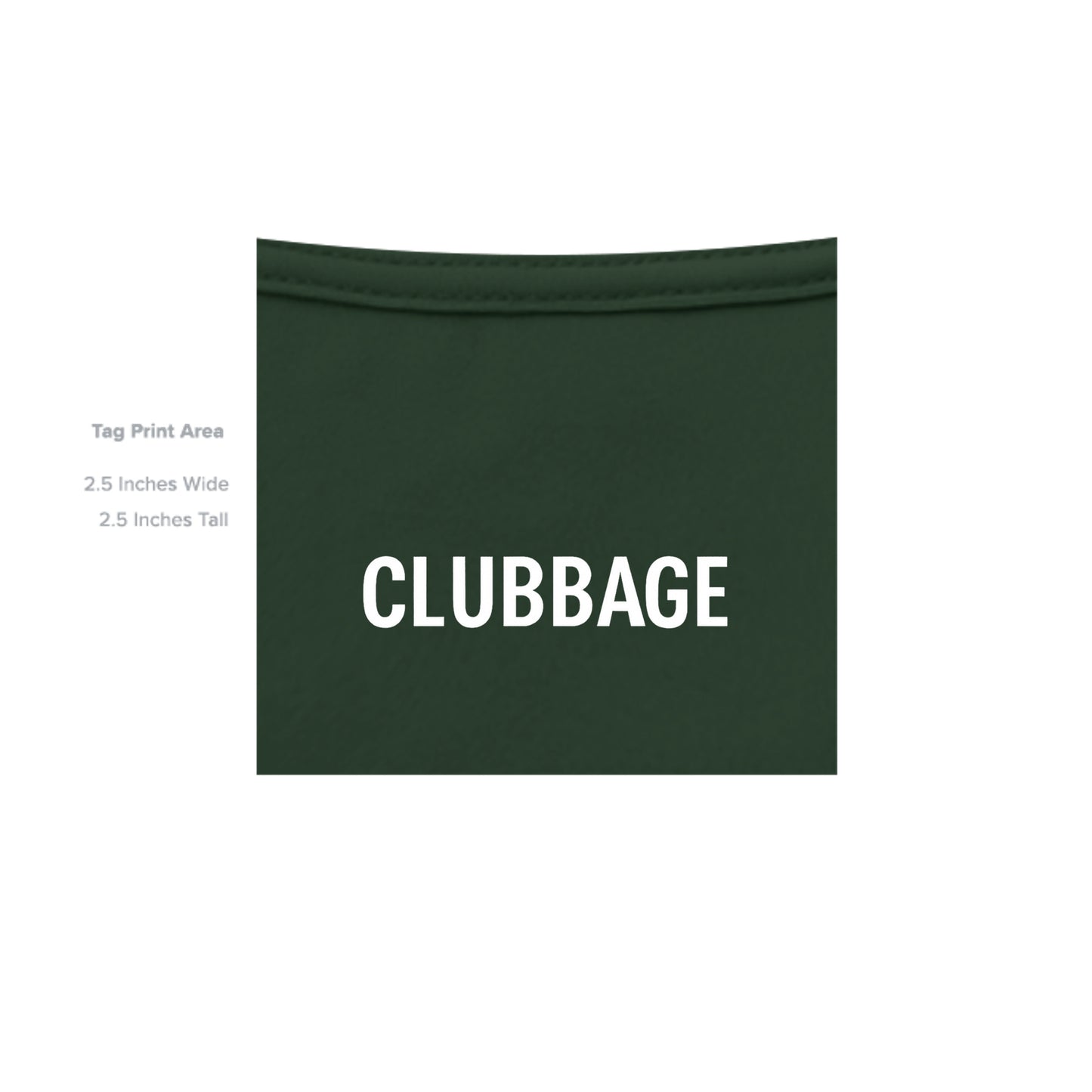 tag print area for Army Advance the Ball Patriotic Golf Shirt – Soft Tri-Blend Tee from Clubbage