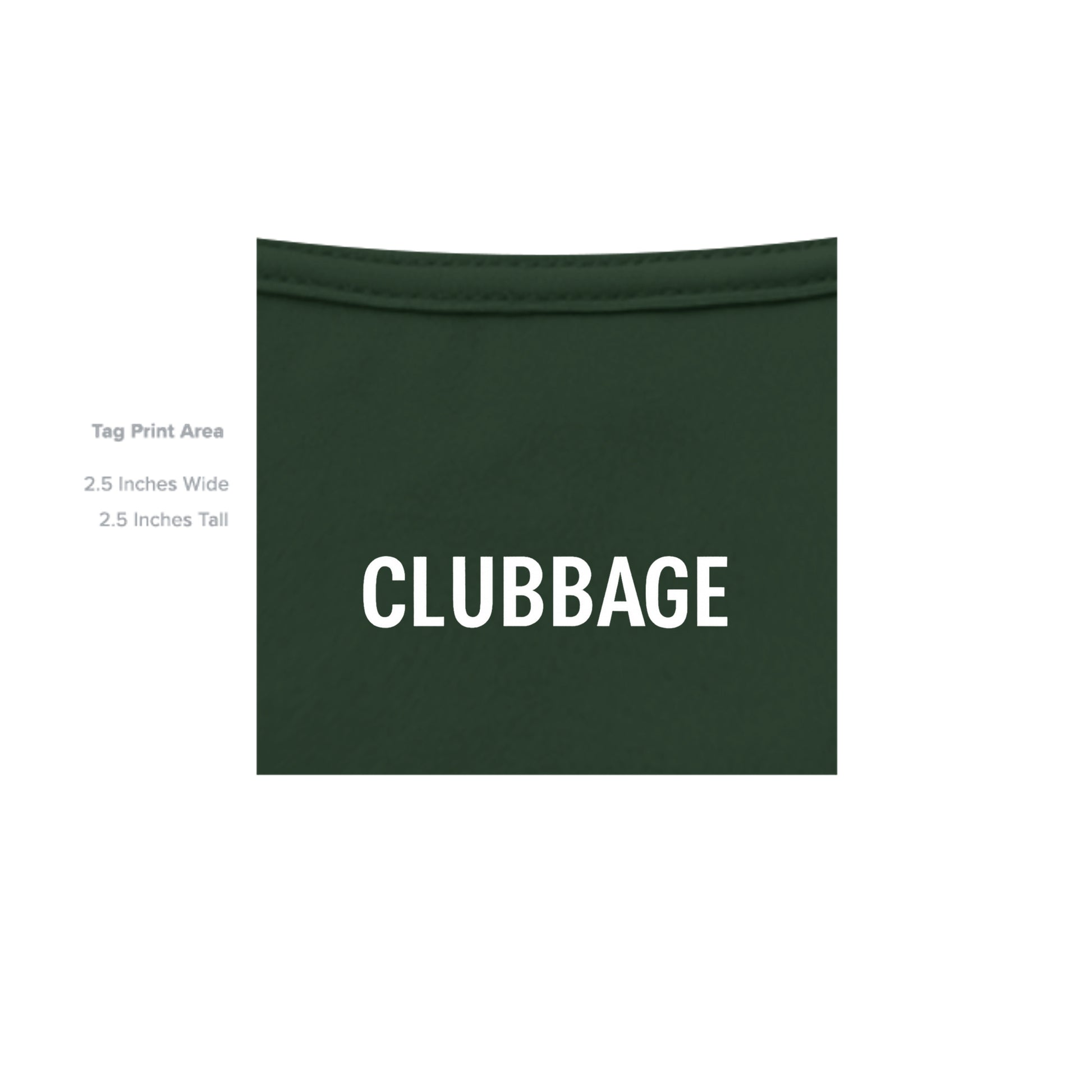 tag print area for Army Advance the Ball Patriotic Golf Shirt – Soft Tri-Blend Tee from Clubbage