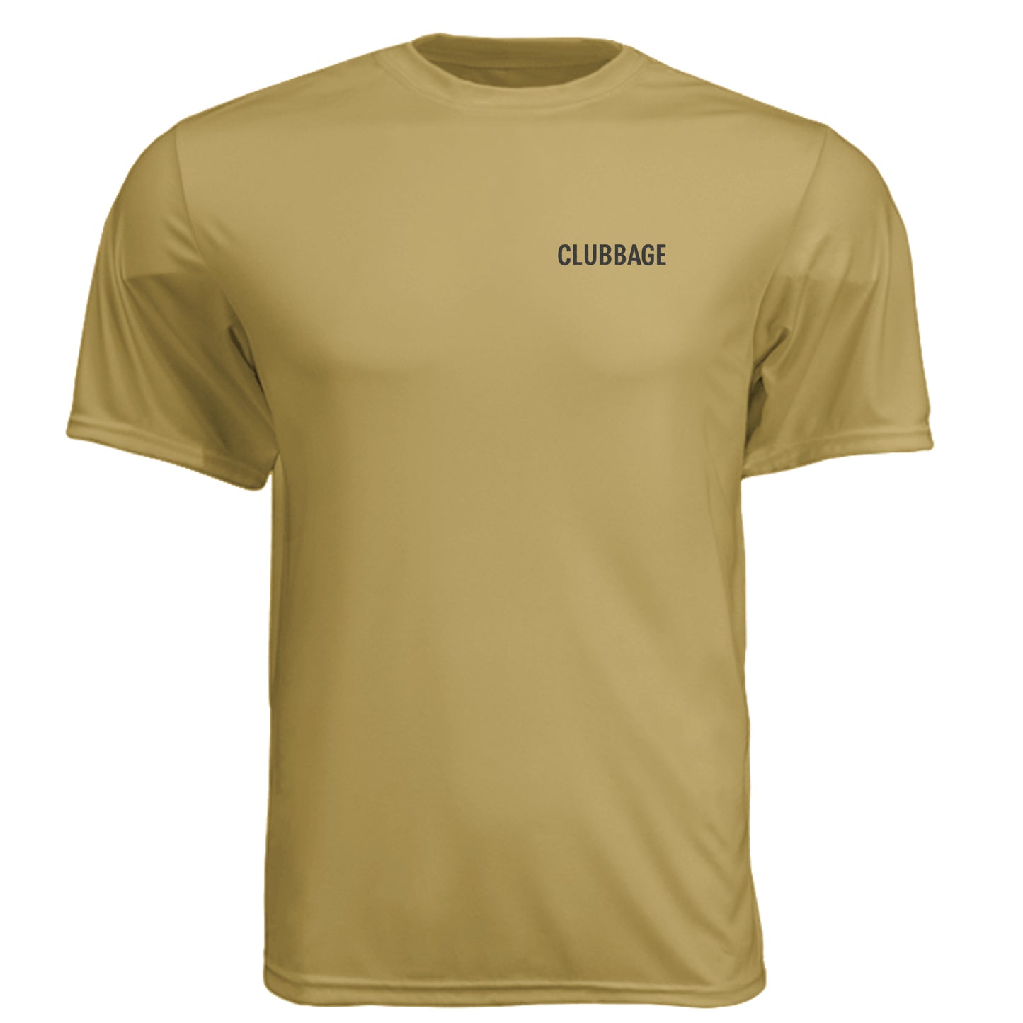 Golf but Coffee First Funny Golf Shirt – Moisture-Wicking Tee front logo view from Clubbage