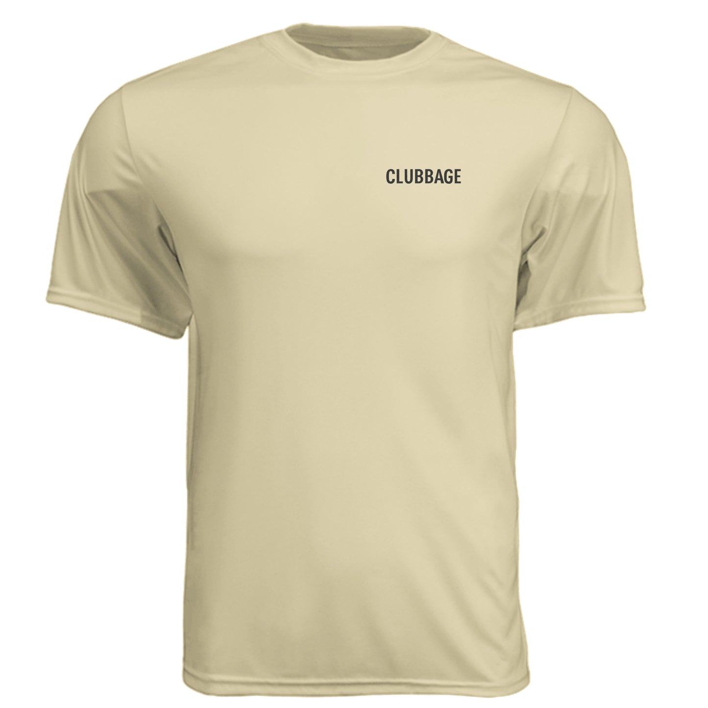 Golf but Coffee First Funny Golf Shirt – Moisture-Wicking Tee front logo view from Clubbage