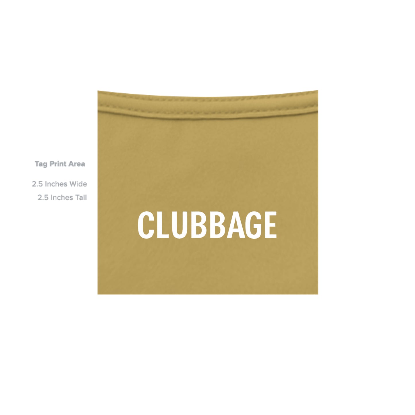 tag print area for Golf but Coffee First Funny Golf Shirt – Moisture-Wicking Tee from Clubbage
