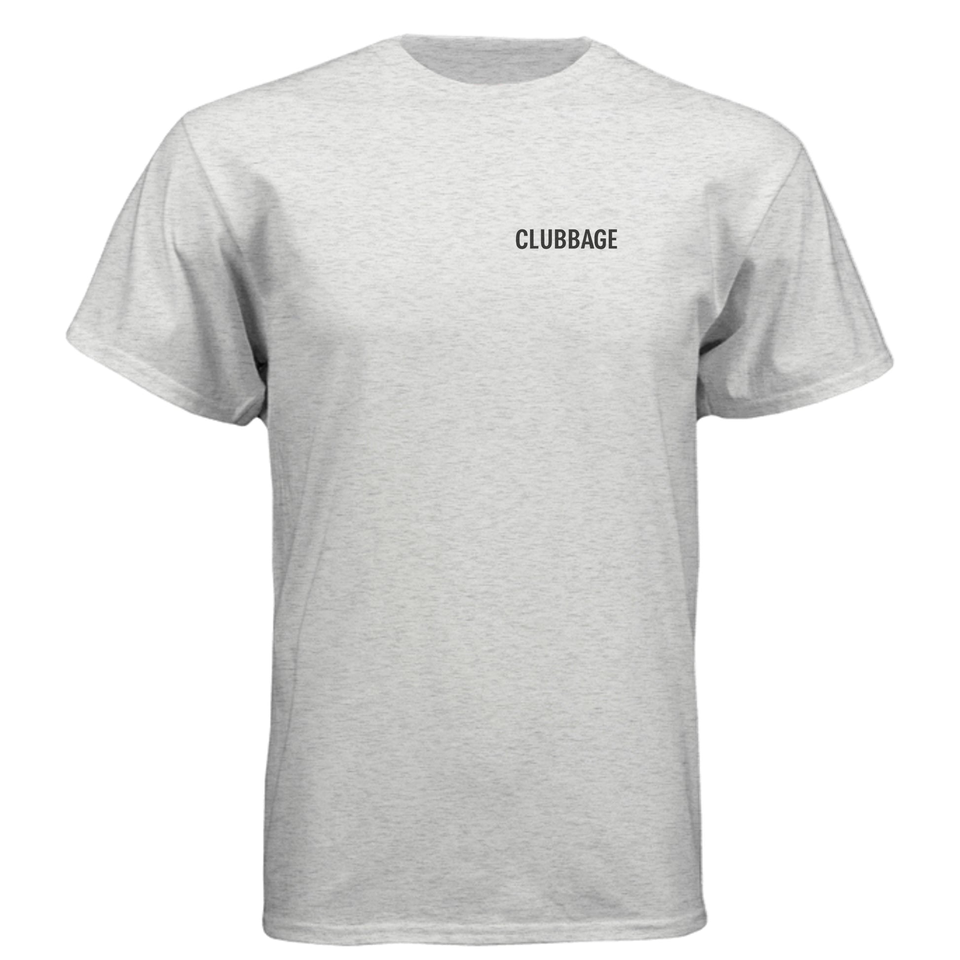 Golf but Coffee First Funny Golf Shirt – Soft Tri-Blend Tee front logo view from Clubbage