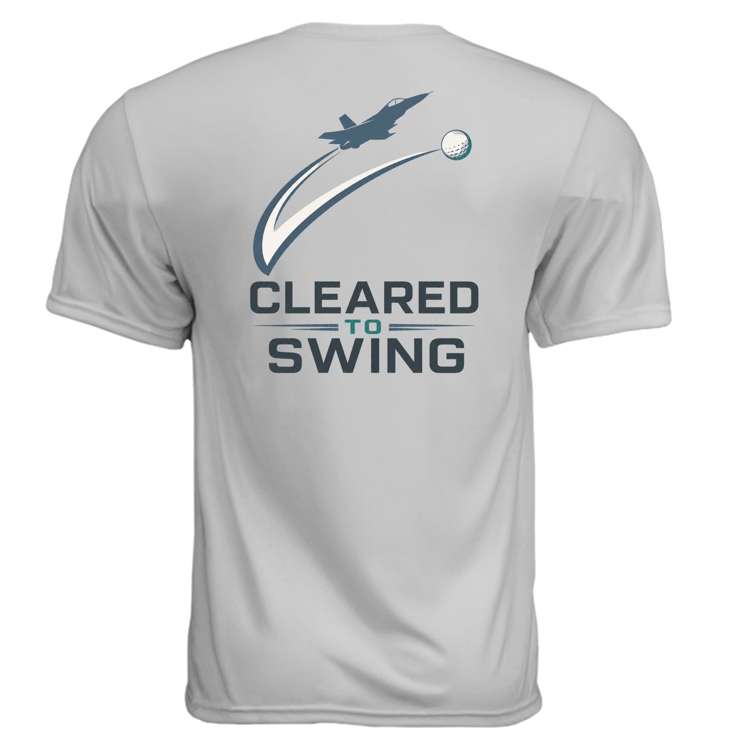 Air Force Cleared to Swing Air Force Golf Shirt – Moisture-Wicking Tee back design from Clubbage