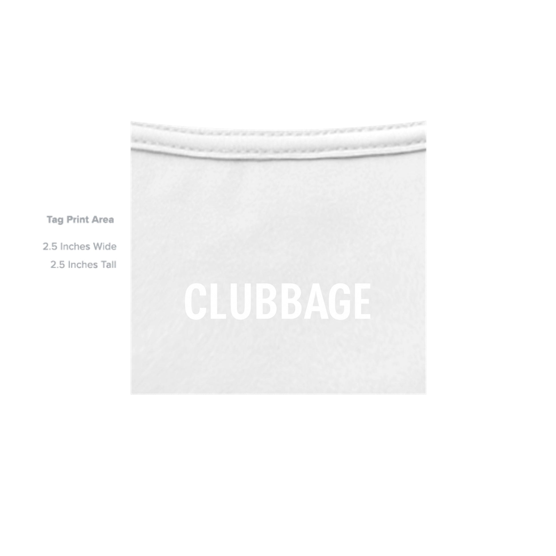 tag print area for Air Force Cleared to Swing Air Force Golf Shirt – Moisture-Wicking Tee from Clubbage