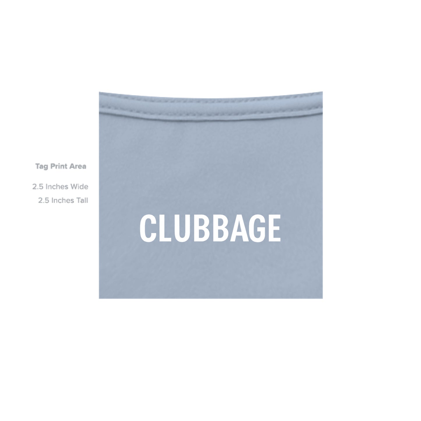 tag print area for Air Force Cleared to Swing Air Force Golf Shirt – Soft Tri-Blend Tee from Clubbage