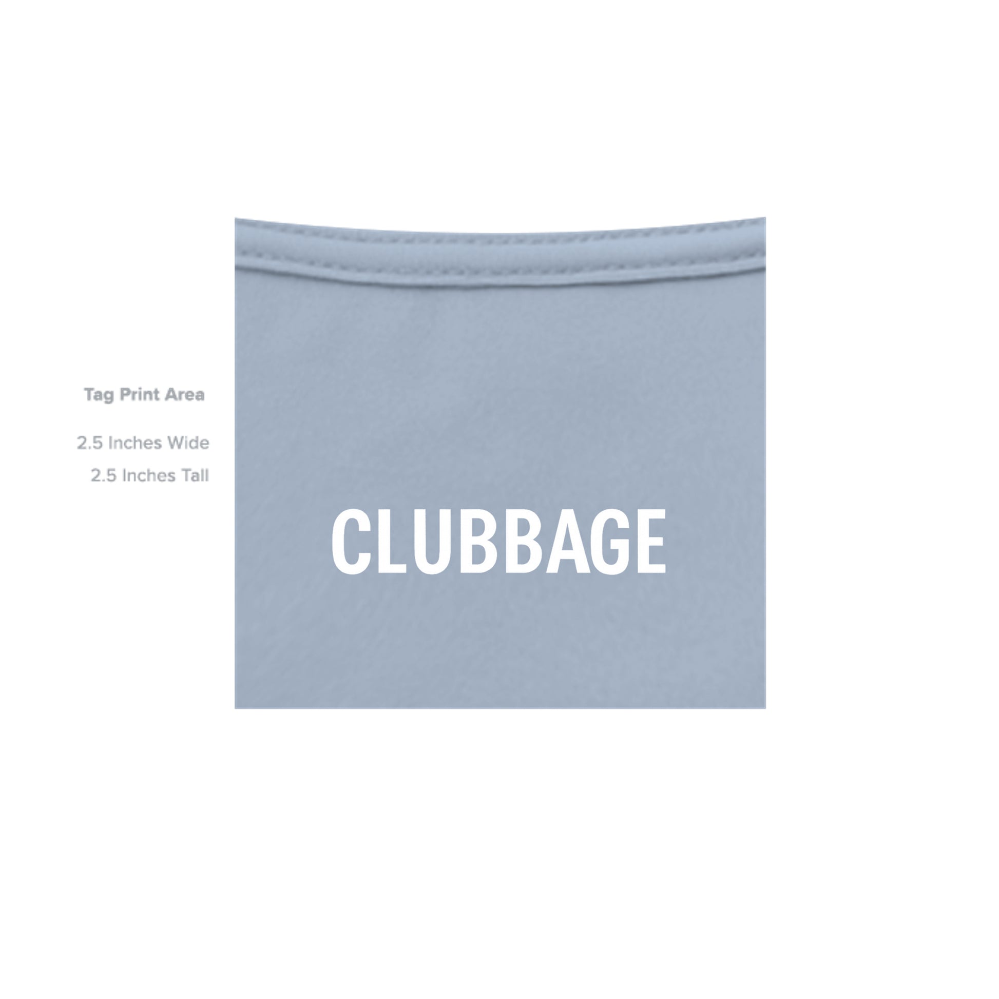 tag print area for Air Force Cleared to Swing Air Force Golf Shirt – Soft Tri-Blend Tee from Clubbage