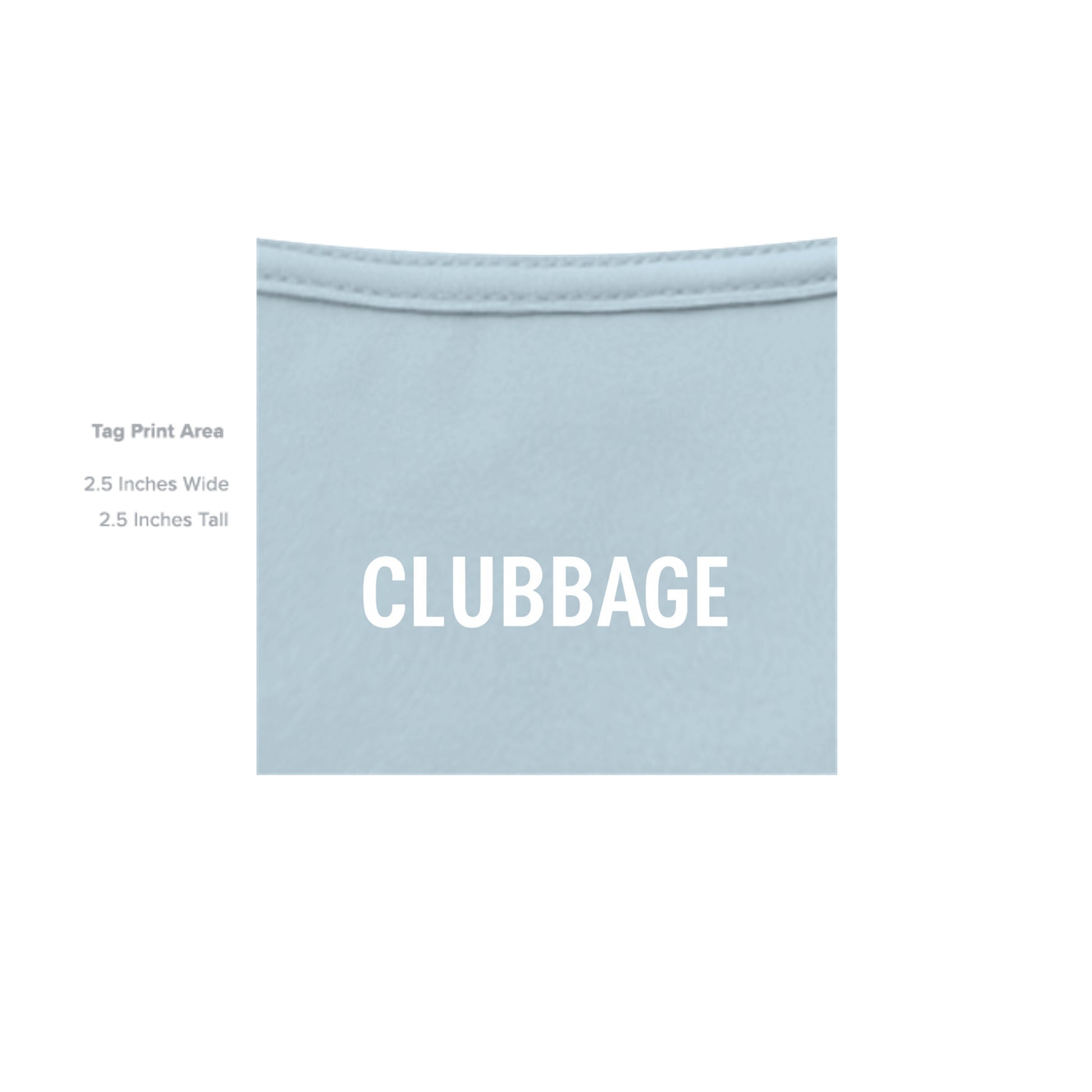 tag print area for Air Force Low Approach High Fade Air Force Golf Shirt – Moisture-Wicking Tee from Clubbage