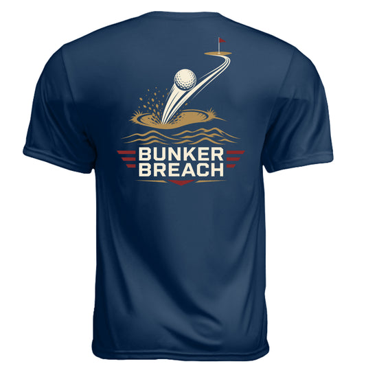 Marine Bunker Breach Patriotic Golf Shirt – Moisture-Wicking Tee back design from Clubbage