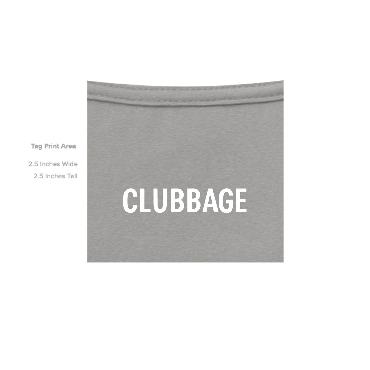 tag print area for Marine Bunker Breach Patriotic Golf Shirt – Soft Tri-Blend Tee from Clubbage