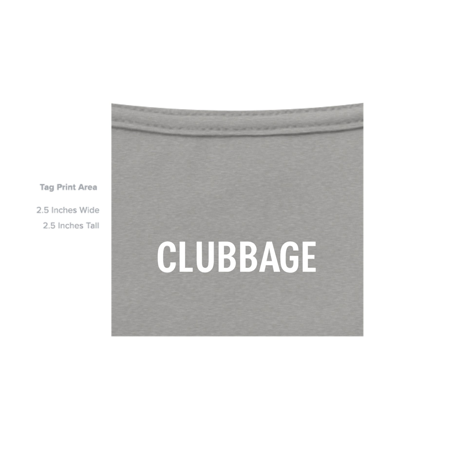 tag print area for Marine Bunker Breach Patriotic Golf Shirt – Soft Tri-Blend Tee from Clubbage