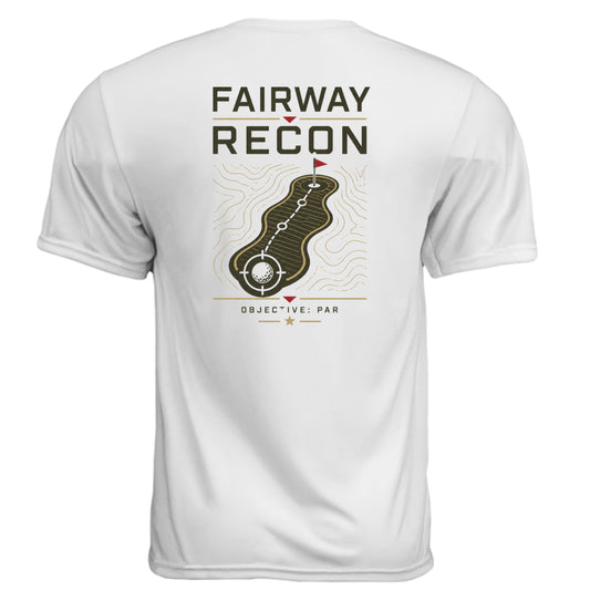 Marine Fairway Recon Patriotic Golf Shirt – Moisture-Wicking Tee back design from Clubbage