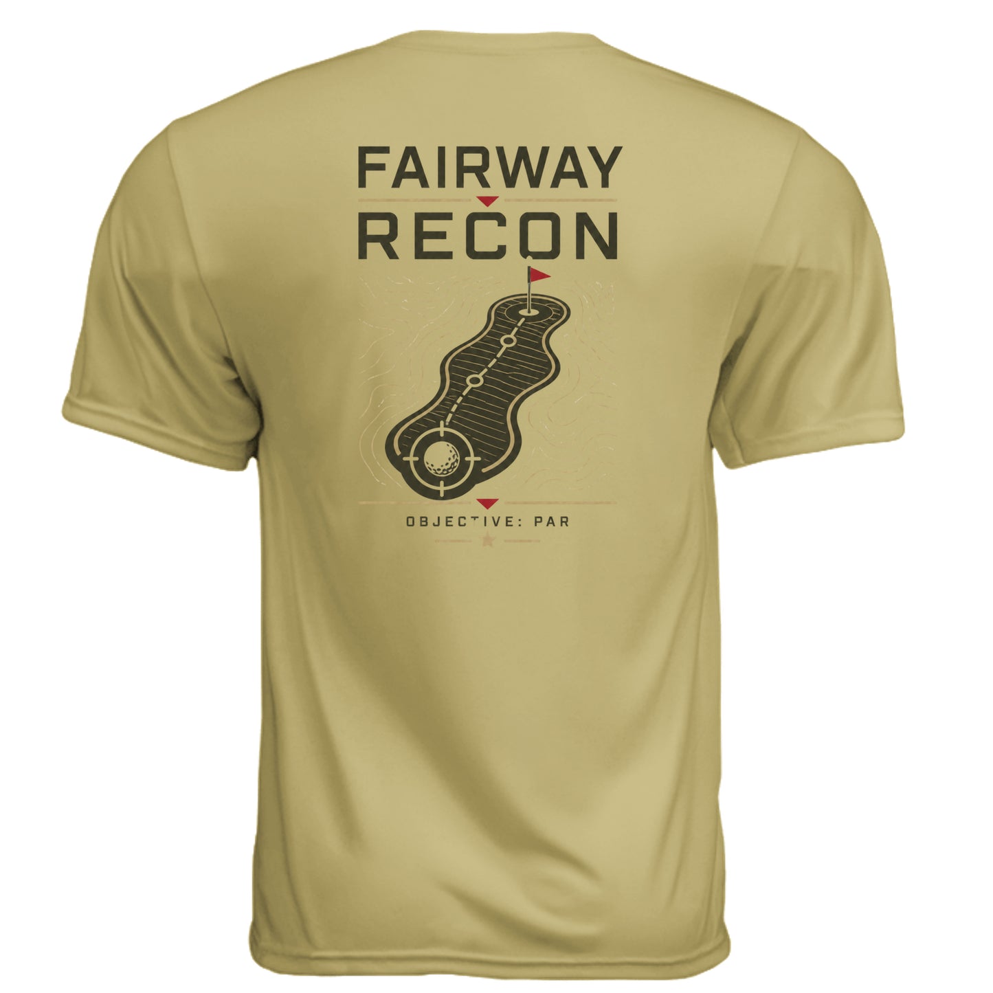 Marine Fairway Recon Patriotic Golf Shirt – Moisture-Wicking Tee back design from Clubbage