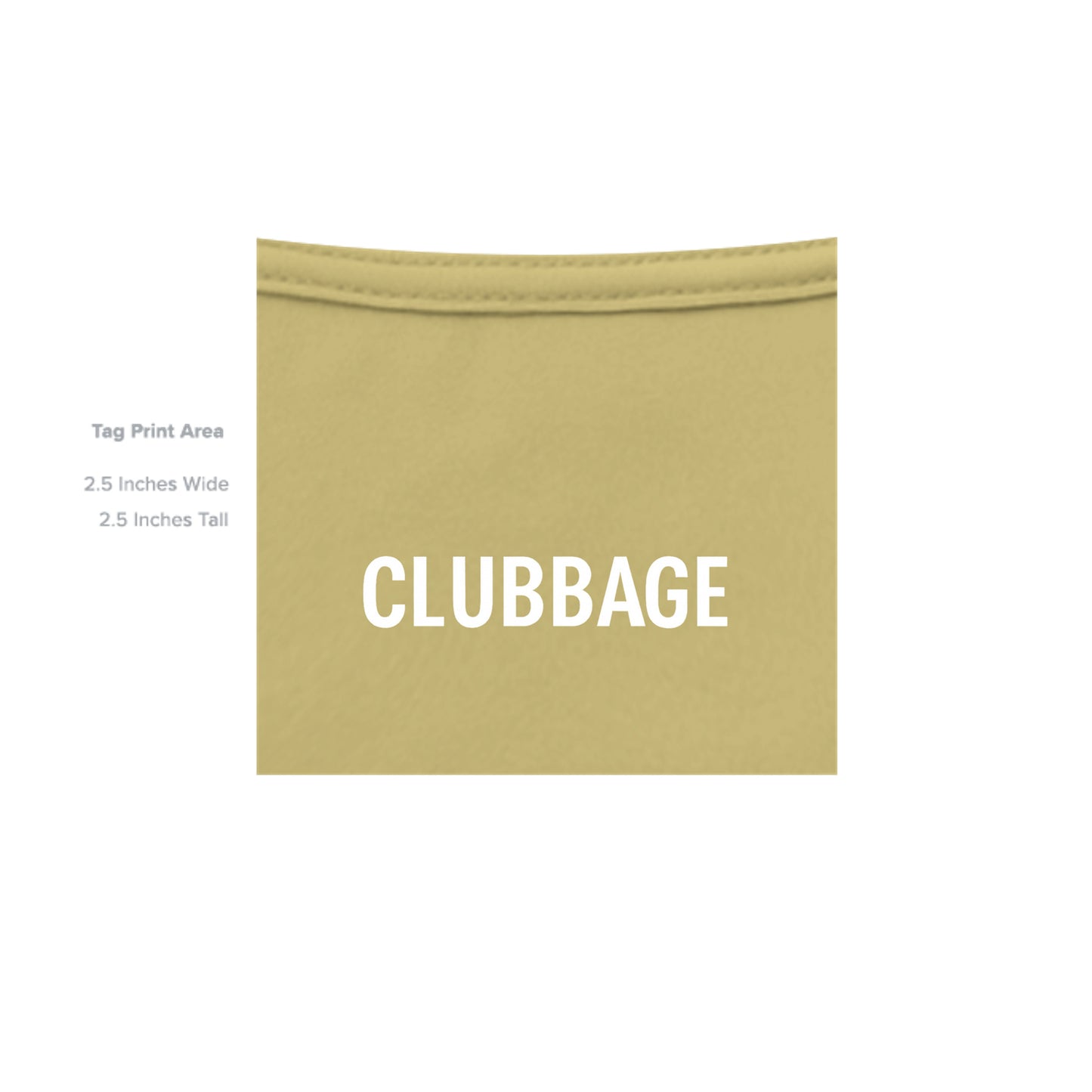 tag print area for Marine Fairway Recon Patriotic Golf Shirt – Moisture-Wicking Tee from Clubbage
