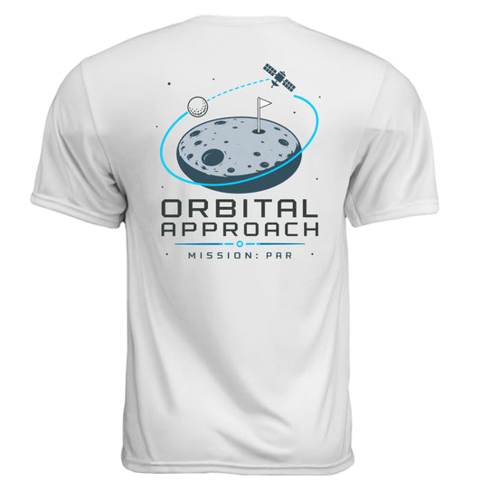 Orbital Approach Space Force Golf Shirt – Moisture-Wicking Tee back design from Clubbage
