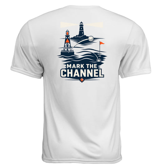 Mark the Channel Coast Guard Golf Shirt – Moisture-Wicking Tee back design from Clubbage