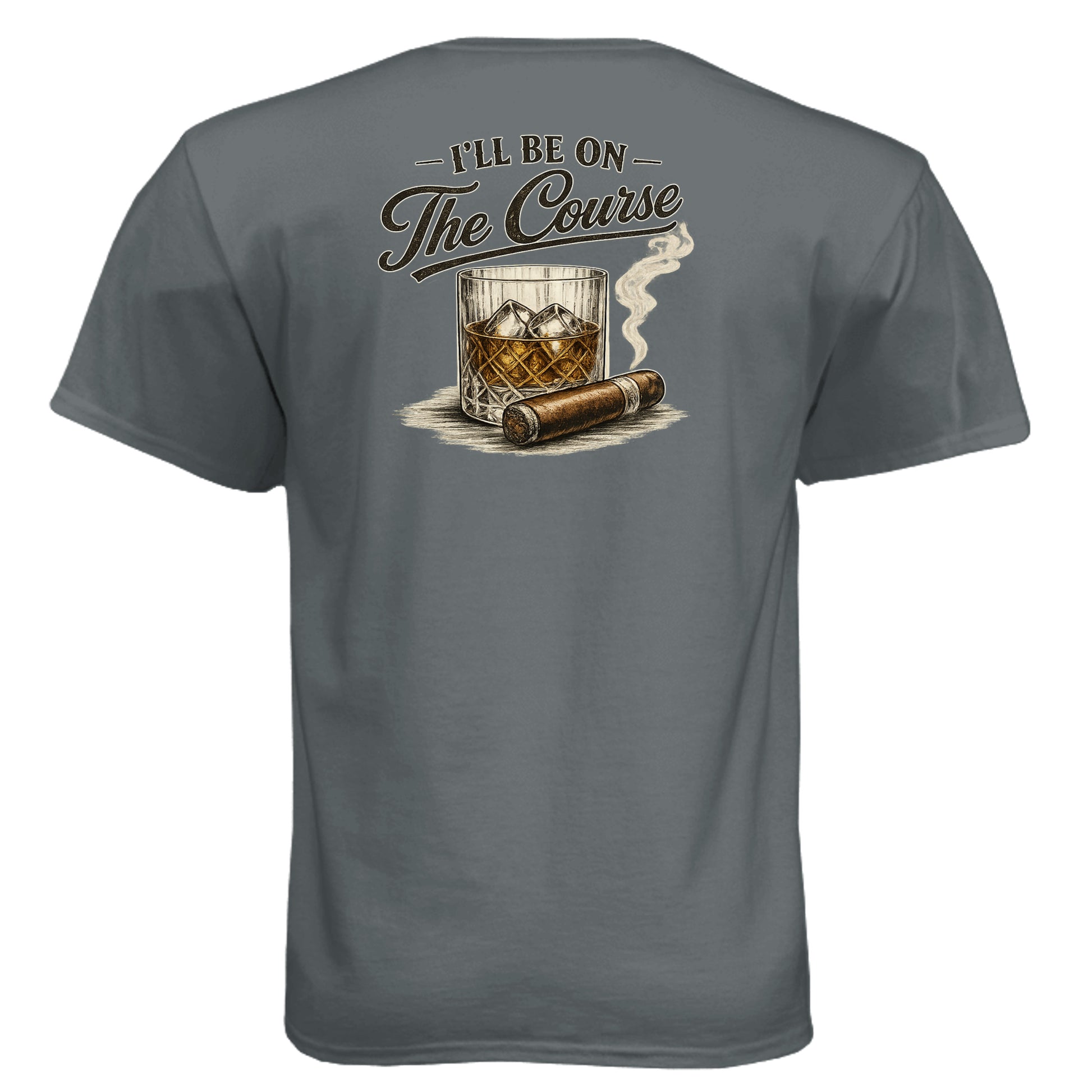 I’ll Be On The Course Vintage 19th Hole Golf Shirt – Soft Tri-Blend Tee - Clubbage - Vintage Heavy Metal Back
