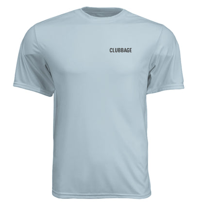 Golf & Sex Mature Golf Humor Shirt – Moisture-Wicking Tee - Clubbage - Pastel Blue Front