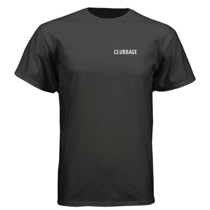 Titties Adult Humor Golf Shirt – Soft Tri-Blend Tee - Clubbage - Graphite Black Front