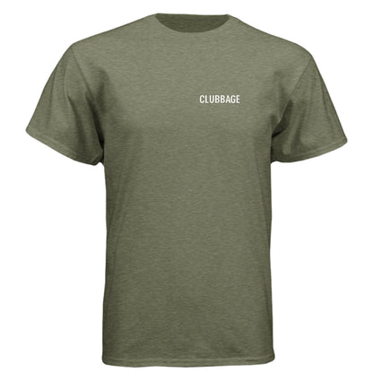 Tri-Blend Ballz Deep Best Seller Tri-Blend - Clubbage - Military Green Front